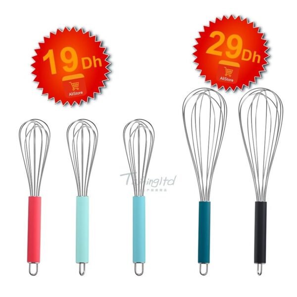 Batteur Fouet en acier inoxydable.