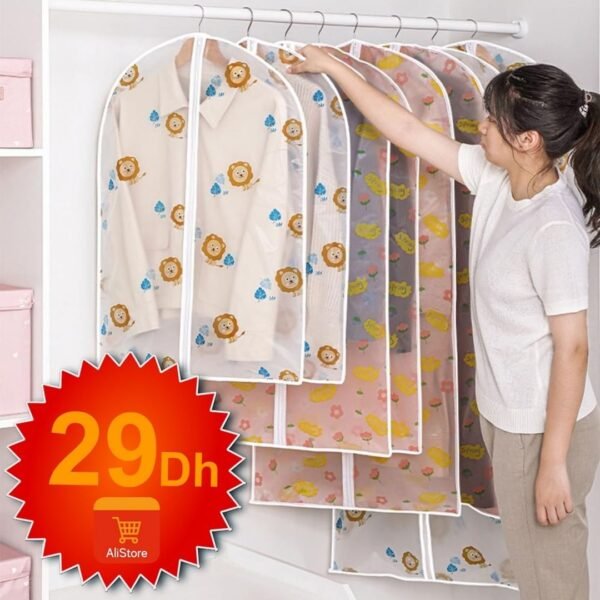 Housse de vêtements de rangement.