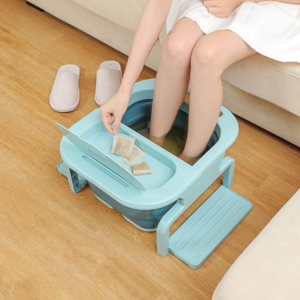 Bassin pliable de massage de pieds