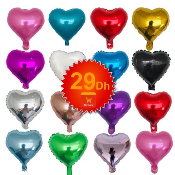 Ballon Coeur PACK 4 pcs